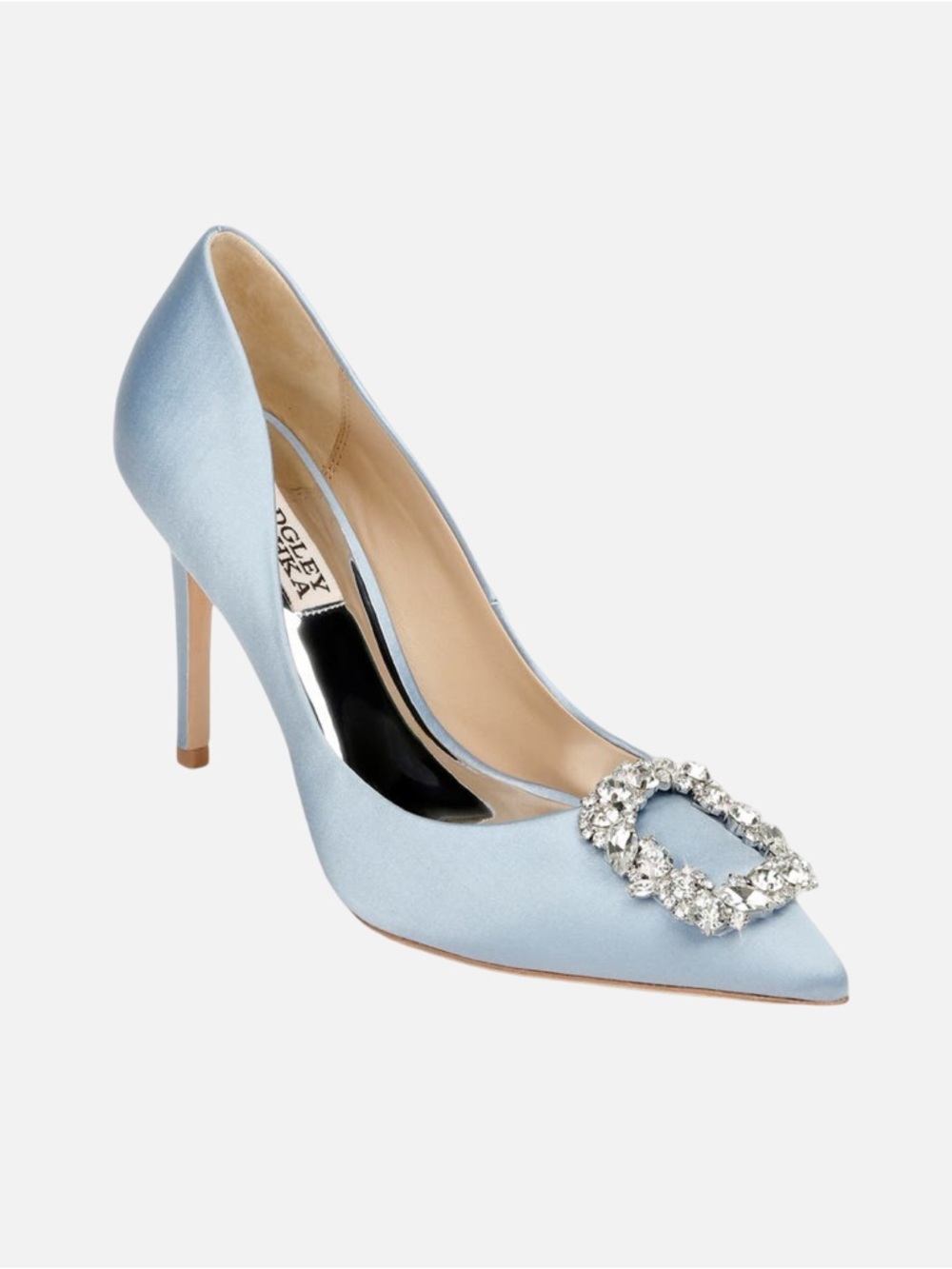 Badgley Mischka Cher Crystal Embellished Pump in Azure Blue Sz 9 MSRP 235